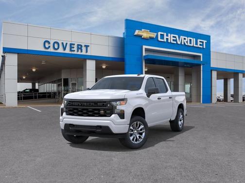 Summit White 2026 Chevrolet Silverado 1500 Custom