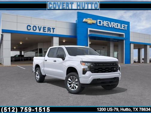 Summit White 2026 Chevrolet Silverado 1500 Custom