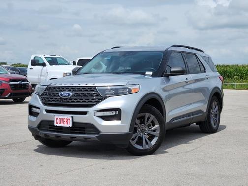Silver 2021 Ford Explorer XLT