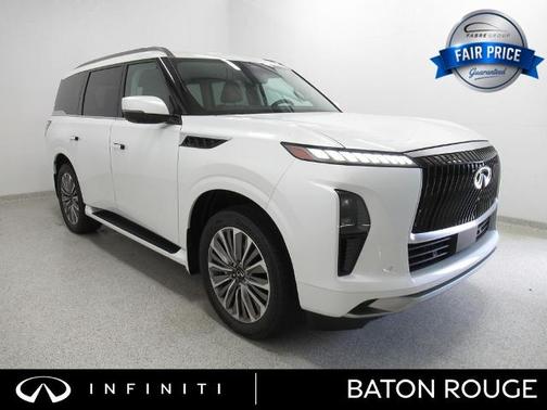 Radiant White 2025 INFINITI QX80 LUXE