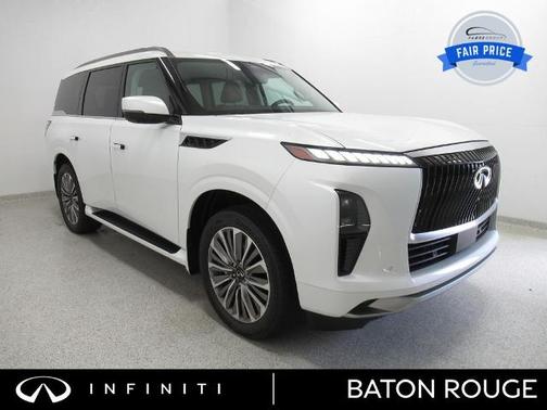 Radiant White 2025 INFINITI QX80 LUXE