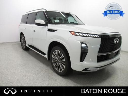 Radiant White 2025 INFINITI QX80 LUXE
