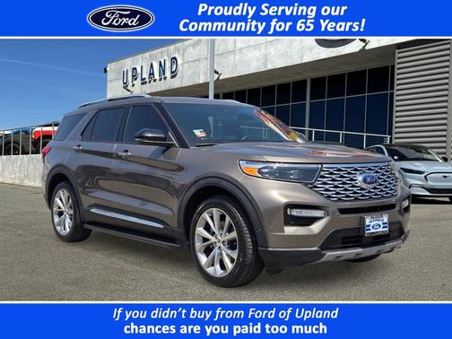 Stone Gray Metallic 2021 Ford Explorer Platinum