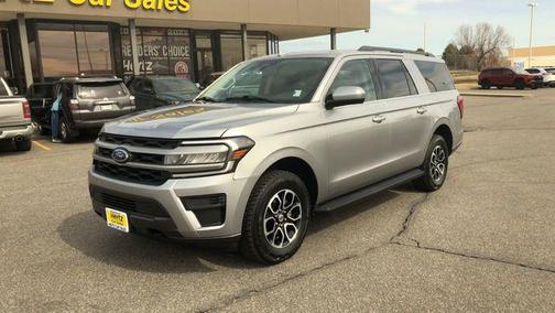 Iconic Silver Metallic 2023 Ford Expedition Max XLT