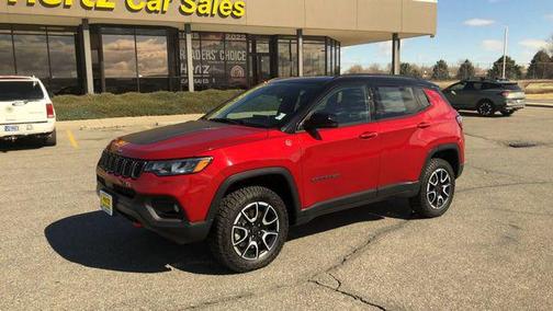 Red Hot Pearlcoat 2025 Jeep Compass Trailhawk