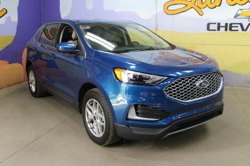 Atlas Blue Metallic 2023 Ford Edge SEL