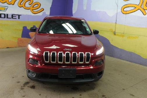 Red 2017 Jeep Cherokee Sport