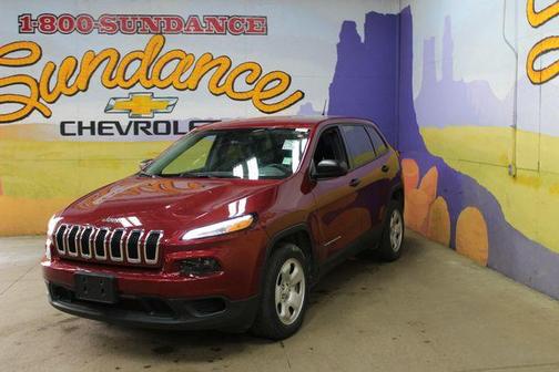 Red 2017 Jeep Cherokee Sport