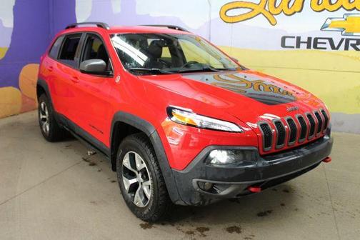 Bright Red 2017 Jeep Cherokee Trailhawk