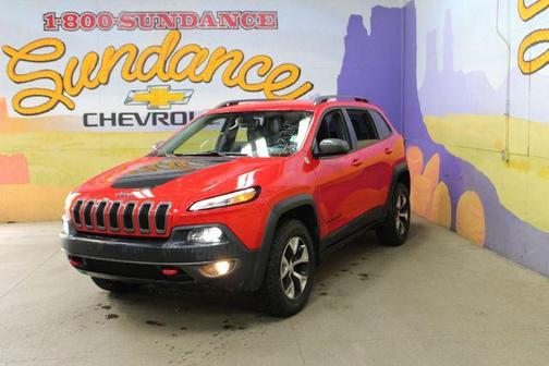 Bright Red 2017 Jeep Cherokee Trailhawk