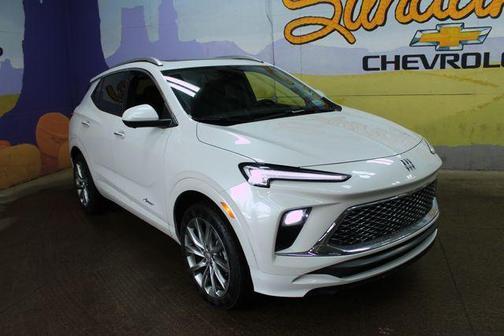 White Frost Tri-Coat 2025 Buick Encore GX Avenir