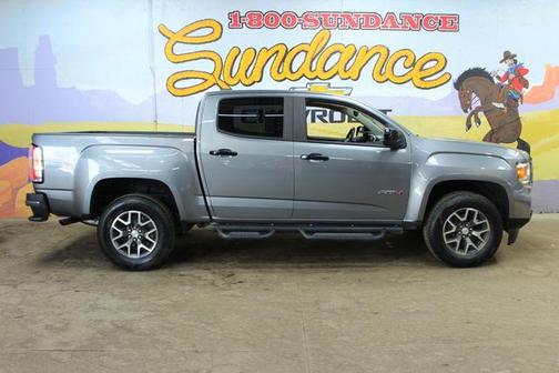 Satin Steel Metallic 2022 GMC Canyon AT4 w/Leather