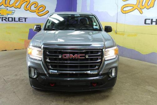 Satin Steel Metallic 2022 GMC Canyon AT4 w/Leather