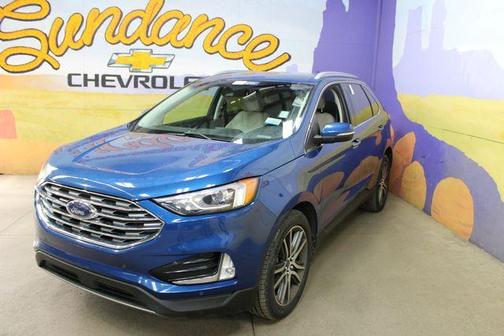Atlas Blue Metallic 2020 Ford Edge Titanium