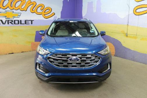 Atlas Blue Metallic 2020 Ford Edge Titanium