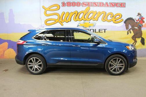 Atlas Blue Metallic 2020 Ford Edge Titanium