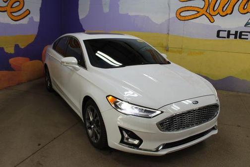Oxford White 2020 Ford Fusion Hybrid Titanium