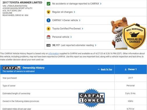 2017 Toyota 4Runner Limited