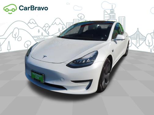 Pearl White Multi-Coat 2020 Tesla Model 3 Standard Range Plus