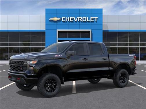 Black 2026 Chevrolet Silverado 1500 Custom Trail Boss