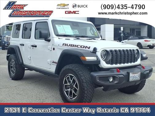 Bright White Clearcoat 2025 Jeep Wrangler Rubicon