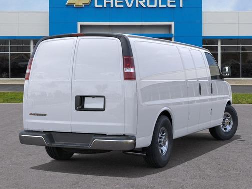 Summit White 2026 Chevrolet Express 3500 3500 Extended Wheelbase, WT, RWD