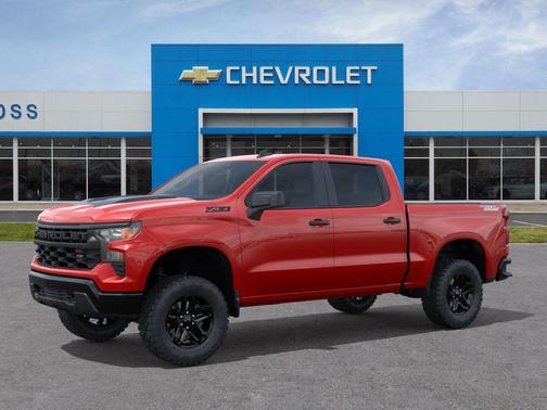 Red Hot 2026 Chevrolet Silverado 1500 Custom Trail Boss