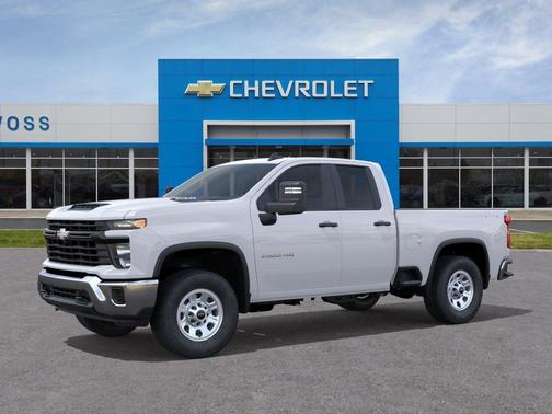 Summit White 2026 Chevrolet Silverado 2500 Double Cab, Standard Bed, WT, 4WD