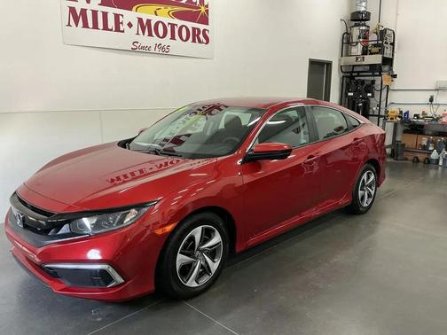 Red 2019 Honda Civic LX