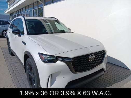 Rhodium White Premium 2025 Mazda CX-90 PHEV Premium