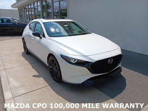 Snowflake White Pearl Mica 2025 Mazda Mazda3 2.5 Turbo AWD Hatchback