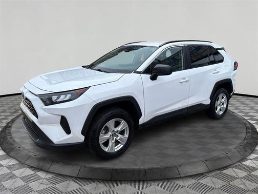 Super White 2021 Toyota RAV4 Hybrid LE