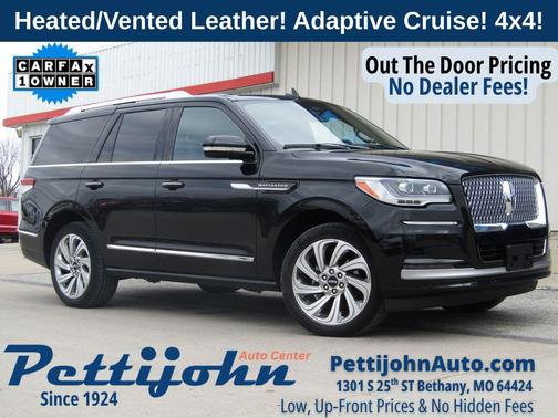 Infinite Black Metallic Clearcoat 2024 Lincoln Navigator Reserve