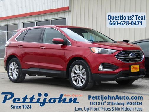 Red Metallic 2024 Ford Edge Titanium