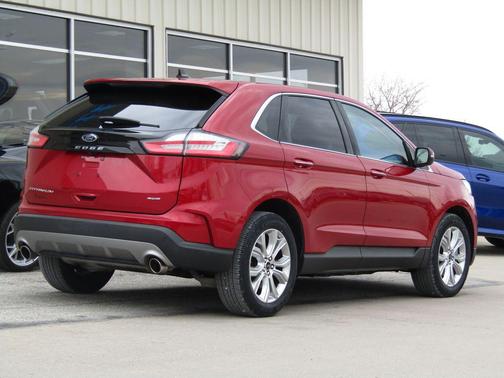 Red Metallic 2024 Ford Edge Titanium