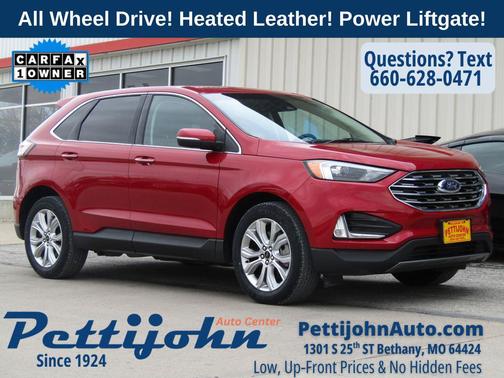 Red Metallic 2024 Ford Edge Titanium