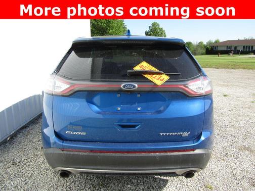 Lightning Blue Metallic 2018 Ford Edge Titanium