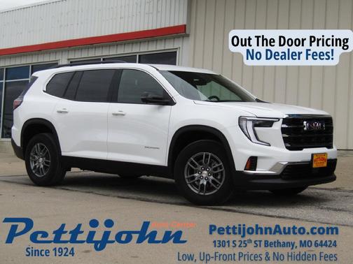 Summit White 2025 GMC Acadia AWD Elevation