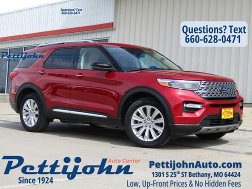 Rapid Red Metallic Tinted Clearcoat 2024 Ford Explorer Limited