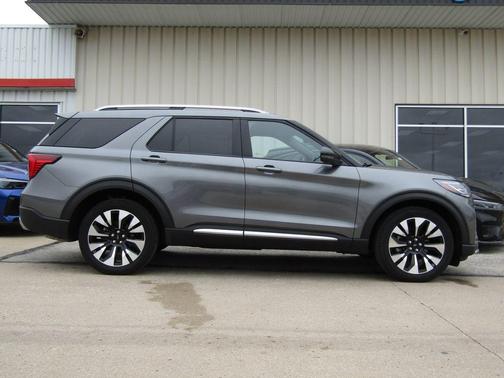 Gray Metallic 2025 Ford Explorer Platinum