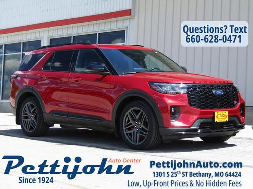 Rapid Red Metallic Tinted Clearcoat 2025 Ford Explorer ST