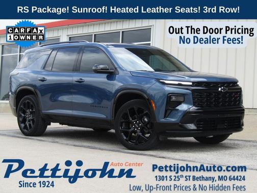 Lakeshore Blue Metallic 2024 Chevrolet Traverse RS