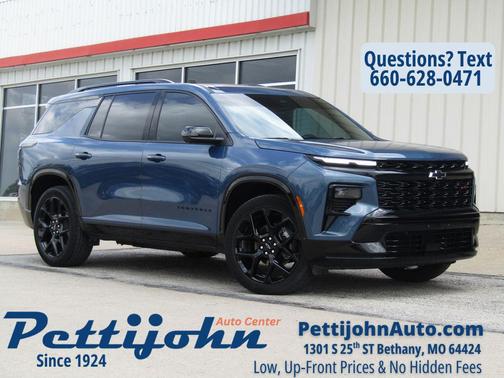 Lakeshore Blue Metallic 2024 Chevrolet Traverse RS