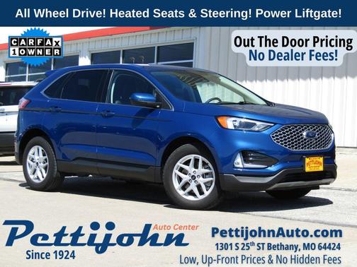 Atlas Blue Metallic 2024 Ford Edge SEL