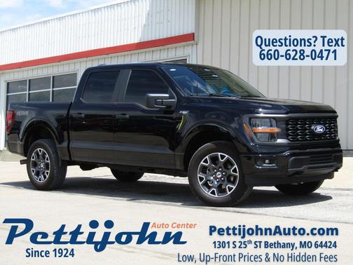 Agate Black Metallic 2025 Ford F-150 STX