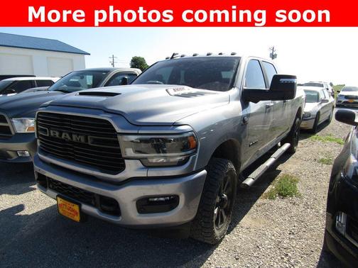 Billet Silver Metallic Clearcoat 2023 RAM 3500 Laramie Mega Cab 4x4 6'4' Box