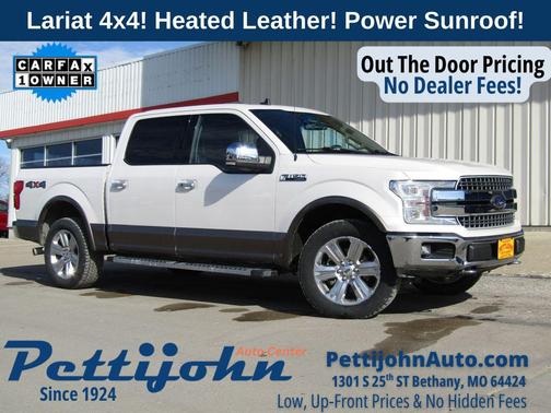 White Platinum Metallic Tri-Coat 2019 Ford F-150 Lariat