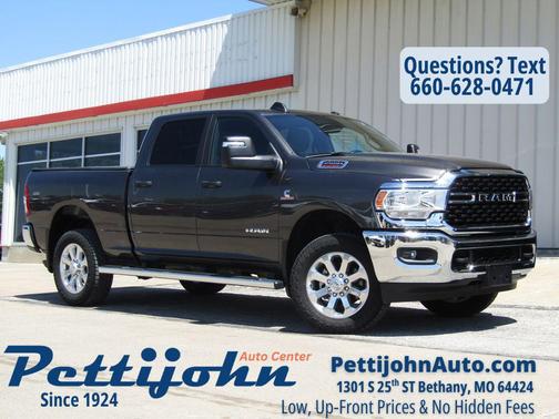 Granite Crystal Metallic Clearcoat 2023 RAM 2500 Big Horn Crew Cab 4x4 6'4' Box
