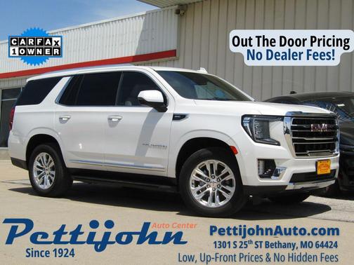 White Frost Tricoat 2021 GMC Yukon SLT