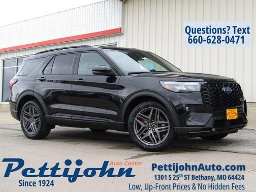 Agate Black Metallic 2026 Ford Explorer ST